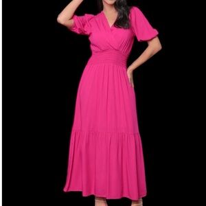 Old Navy Women's Maxi Dress - Vibrant Pink